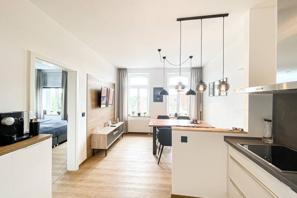 Luxus-Apartment In Leipzig Mit Privat-Parkplatz Dış mekan fotoğraf