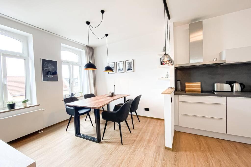 Luxus-Apartment In Leipzig Mit Privat-Parkplatz Dış mekan fotoğraf