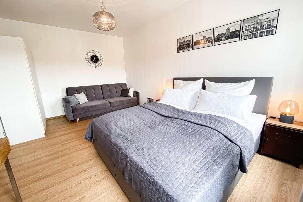 Luxus-Apartment In Leipzig Mit Privat-Parkplatz Dış mekan fotoğraf
