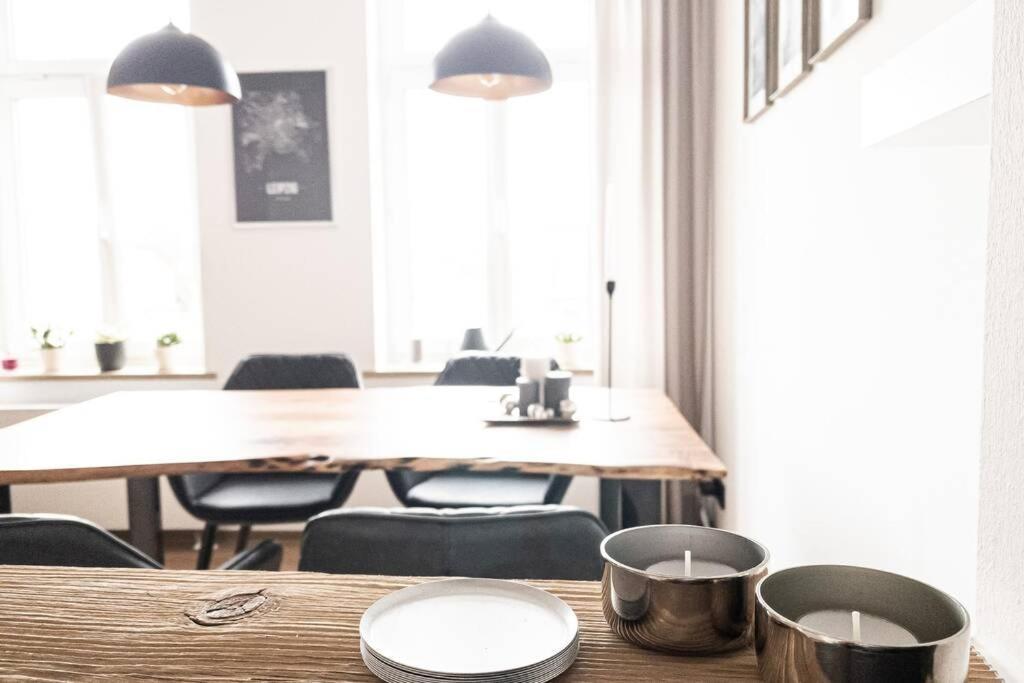 Luxus-Apartment In Leipzig Mit Privat-Parkplatz Dış mekan fotoğraf