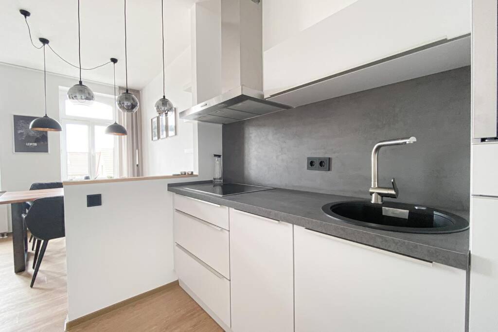 Luxus-Apartment In Leipzig Mit Privat-Parkplatz Dış mekan fotoğraf